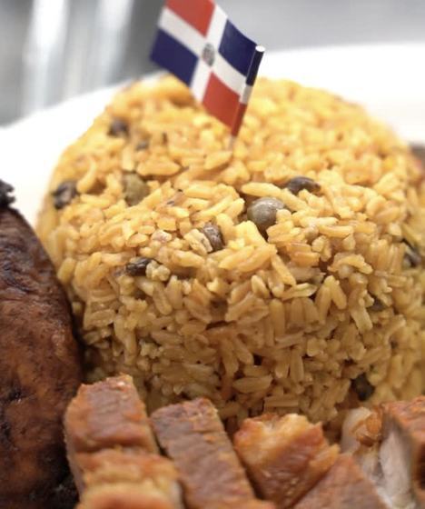 Locrio with a Dominican flag